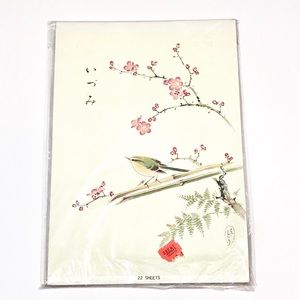Vintage Japan Cherry Blossom Stationery Set 1960’s